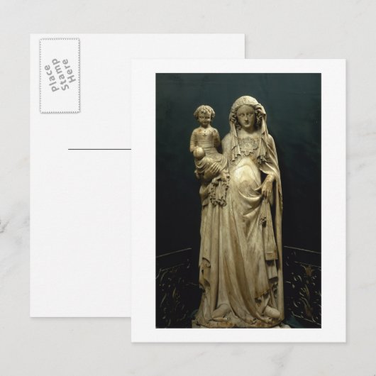 Virgin and Child, c.1375 (albast) Briefkaart (Voorkant / Achterkant)