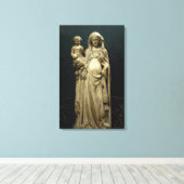 Virgin and Child, c.1375 (albast) Canvas Afdruk (Insitu (Houten vloer))