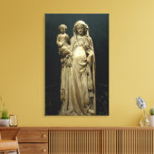 Virgin and Child, c.1375 (albast) Canvas Afdruk (Insitu (Woonkamer))