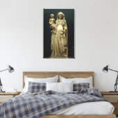 Virgin and Child, c.1375 (albast) Canvas Afdruk (Insitu (Slaapkamer))