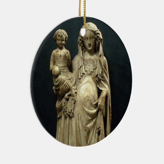 Virgin and Child, c.1375 (albast) Keramisch Ornament (Rechts)