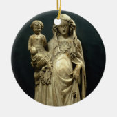 Virgin and Child, c.1375 (albast) Keramisch Ornament (Voorkant)
