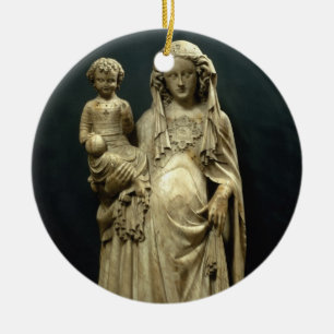 Virgin and Child, c.1375 (albast) Keramisch Ornament