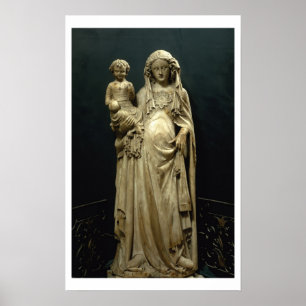 Virgin and Child, c.1375 (albast) Poster