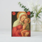 Virgin and Child, c.1465 (olie op het paneel) Briefkaart (Staand voorkant)