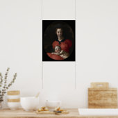Virgin and Child, de Madonna del Libro Poster (Keuken)