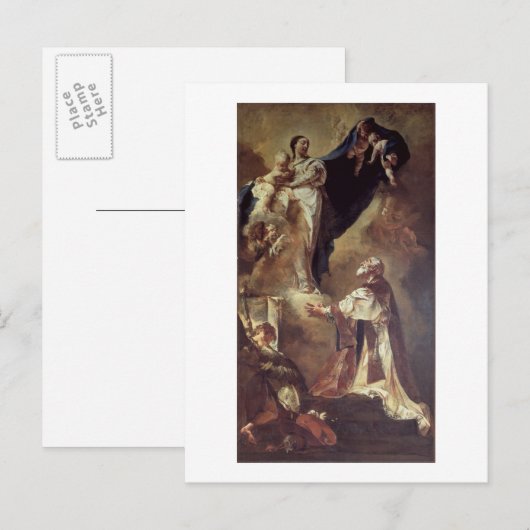 Virgin and Child schijnvertoning naar St. Philip N Briefkaart (Voorkant / Achterkant)