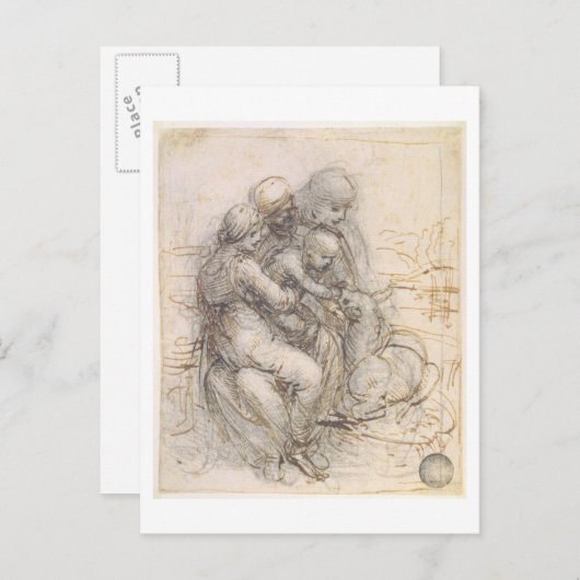 Virgin and Child with St. Anne, c.1501-10 (pen en Briefkaart (Voorkant / Achterkant)