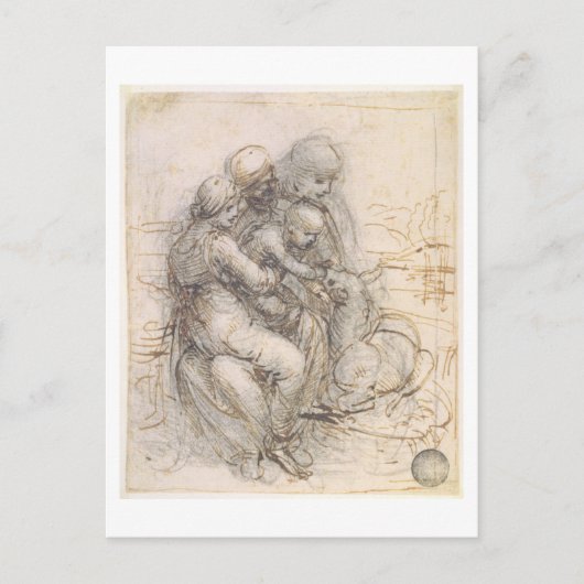 Virgin and Child with St. Anne, c.1501-10 (pen en Briefkaart (Voorkant)