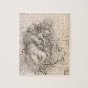 Virgin and Child with St. Anne, c.1501-10 (pen en Legpuzzel