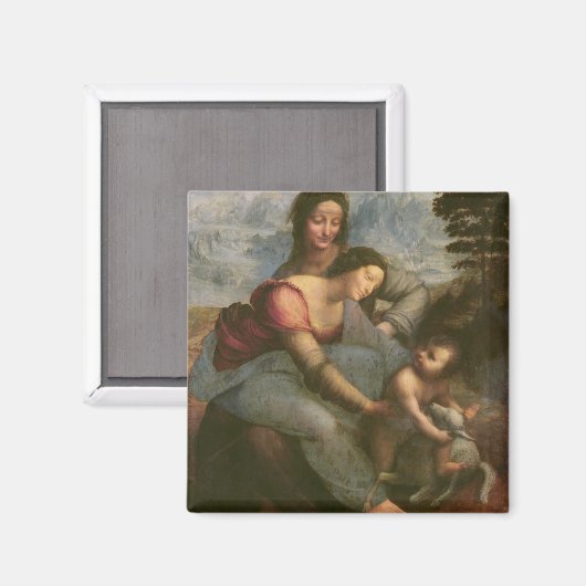 Virgin and Child with St. Anne, c.1510 Magneet (Voorkant / Achterkant)