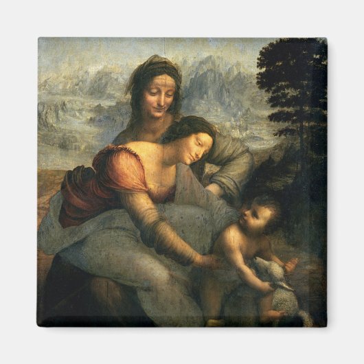 Virgin and Child with St. Anne, c.1510 Magneet (Voorkant)