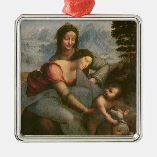Virgin and Child with St. Anne, c.1510 Metalen Ornament (Voorkant)
