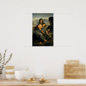 Virgin and Child with St. Anne, c.1510 Poster (Keuken)