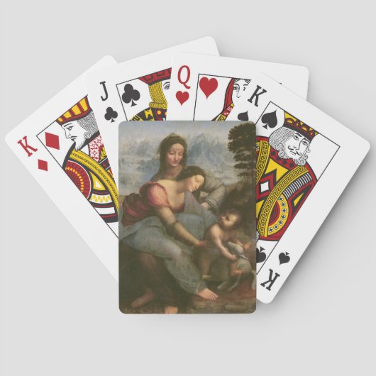 Virgin and Child with St. Anne, c.1510 Speelkaarten (Achterkant)