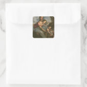 Virgin and Child with St. Anne, c.1510 Vierkante Sticker (Tas)