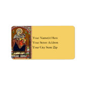 Virgin & Child adreslabel Etiket (Voorkant)