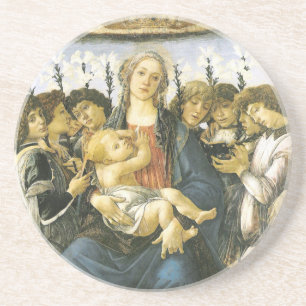 Virgin, Child and Angels Ornament Zandsteen Onderzetter