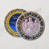 VIRGIN CHILD EN ANGELS FLORAL CROWN KAART (Voorkant / Achterkant)