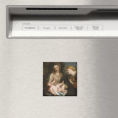 Virgin & Child met Saint Catherine van Alexandrië Magneet (Insitu (Vaatwasser))