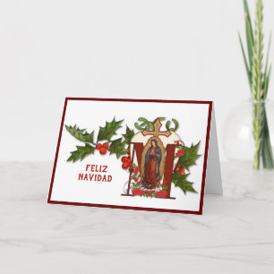 Virgin de Guadalupe Kerst Religieuze Hispanic Kaart