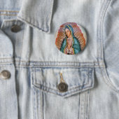 Virgin de Guadalupe Ronde Button 5,7 Cm (In situ)