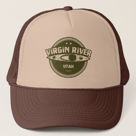 Virgin de Utah Kayaking Trucker Pet (Voorkant)