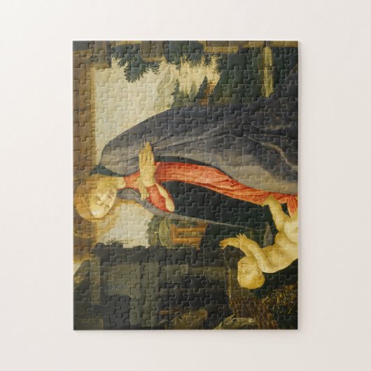 Virgin die kinderSandro Botticelli schildert Legpuzzel (Verticaal)