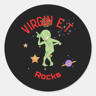 Virgin E.T. Rocks (Virginity Rocks) Ronde Sticker