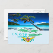 VIRGIN-EILANDEN BRIEFKAART (Voorkant / Achterkant)