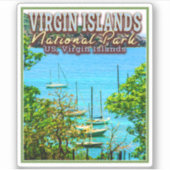VIRGIN EILANDEN NATIONAAL PARK - VS VIRGIN - EILAN STICKER (Voorkant)