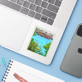 VIRGIN EILANDEN NATIONAAL PARK - VS VIRGIN - EILAN STICKER (Laptop met iPhone)