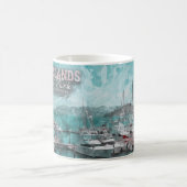 VIRGIN - EILANDEN VERENIGDE STATEN - WATERVERF VAN KOFFIEMOK (Center)