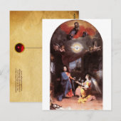 VIRGIN EN ANNUNCIATIE ANGEL BRIEFKAART (Voorkant / Achterkant)