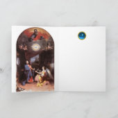 VIRGIN EN ANNUNCIATIE ANGEL FEESTDAGEN KAART (Binnen)