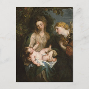 Virgin en Child - Anthony Van Dyck Briefkaart