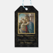 Virgin en Child Botticelli Cadeaulabel (Voorkant)