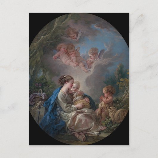 Virgin en Child - François Boucher Briefkaart (Voorkant)