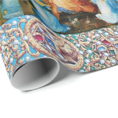 VIRGIN EN KIND, ANGELBEZORGDHEID, PRECIEUZE JEWELS CADEAUPAPIER (Rol Hoek)