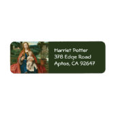 Virgin en kind in het landschap Provoost Fine Art Etiket (Voorkant)