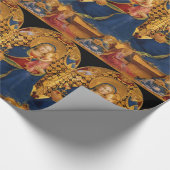 VIRGIN EN KIND MET ANGELS CADEAUPAPIER (Hoek)