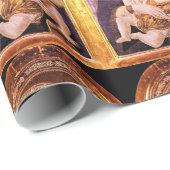 VIRGIN EN KIND MET BLAUW, PINK, PAARSE GEMSTONEN CADEAUPAPIER (Rol Hoek)