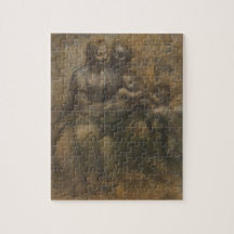 Virgin en kind met St Anne door Leonardo da Vinci