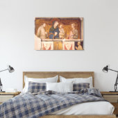 Virgin en kind met St. Francis en St. John Canvas Afdruk (Insitu (Slaapkamer))