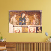 Virgin en kind met St. Francis en St. John Canvas Afdruk (Insitu (Woonkamer))