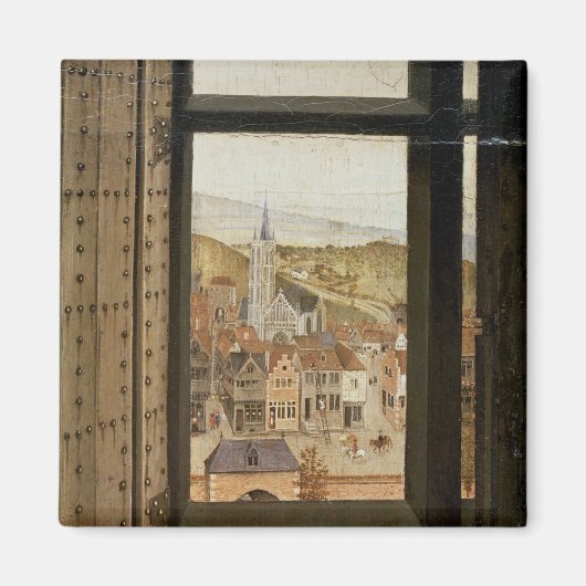 Virgin en kind voor een Firescreen, c.1440 2 Magneet (Voorkant)