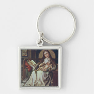 Virgin en kind voor een Firescreen, c.1440 Sleutelhanger
