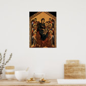 'Virgin Enthroned with Angels' Poster (Keuken)