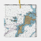 Virgin Gorda BVI Chart Keramisch Ornament (Voorkant)