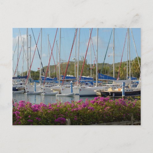 Virgin Gorda Jachthaven Briefkaart (Voorkant)